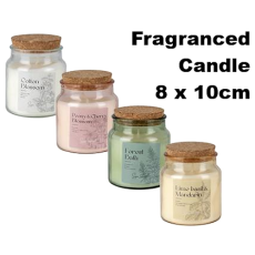 Fragranced Candle 8 x 10cm, Assorted